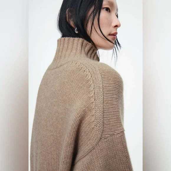 COS Women’s Chunky Pure Cashmere Turtleneck Sweater Size S - Picture 11 of 11